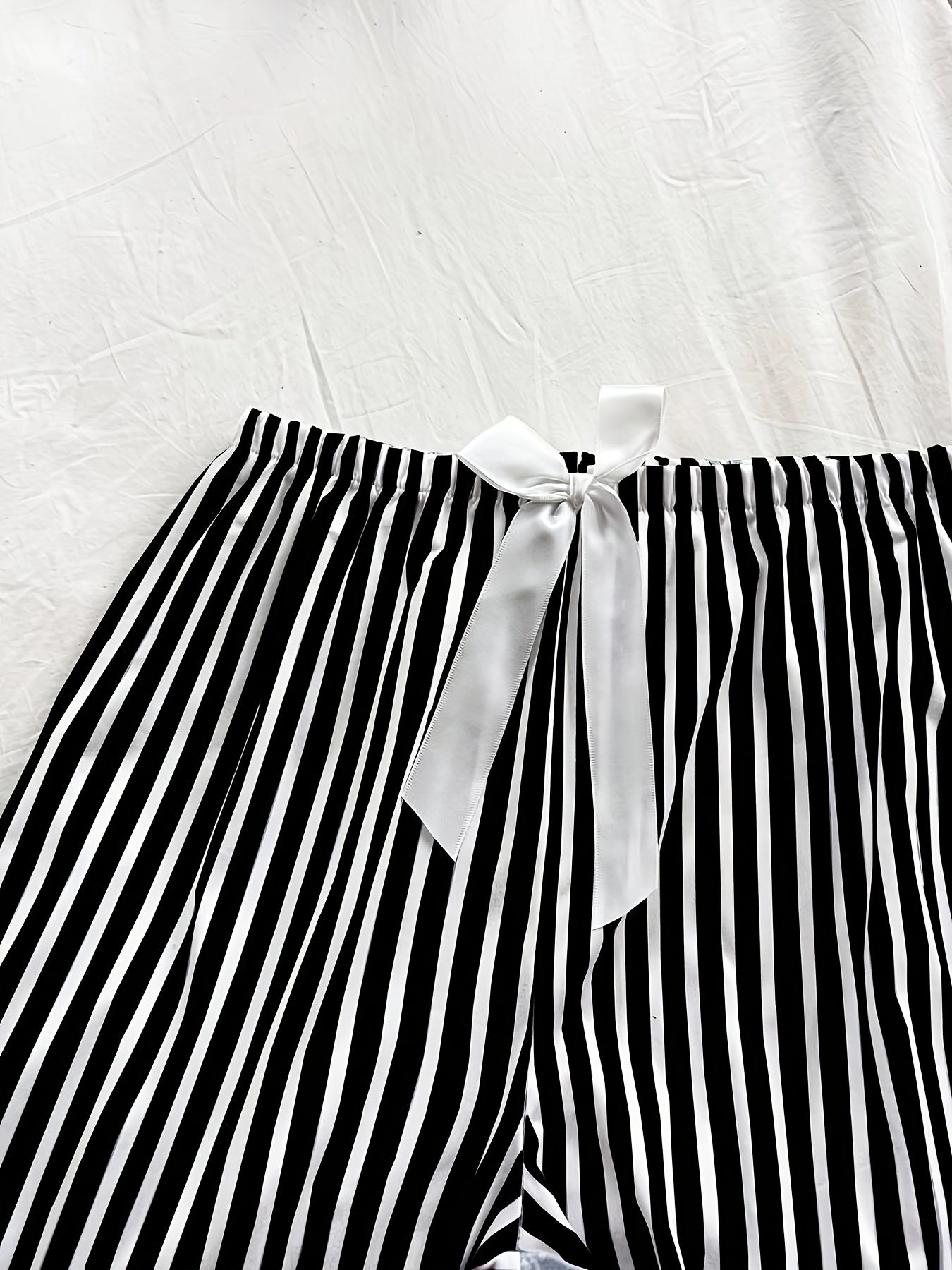 Simple Letter Pattern Women's Pajama Three-Piece Set