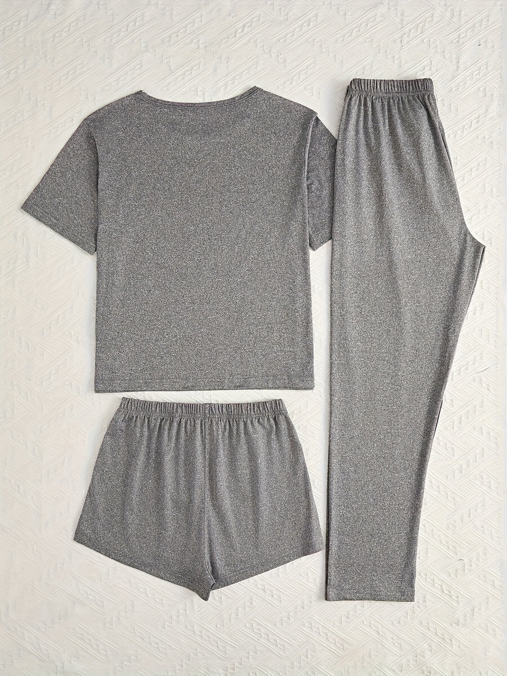 [Mickey Mouse Pajama Set] Disney Mickey Mouse Print Pajama Set - Three-Piece Cute Design